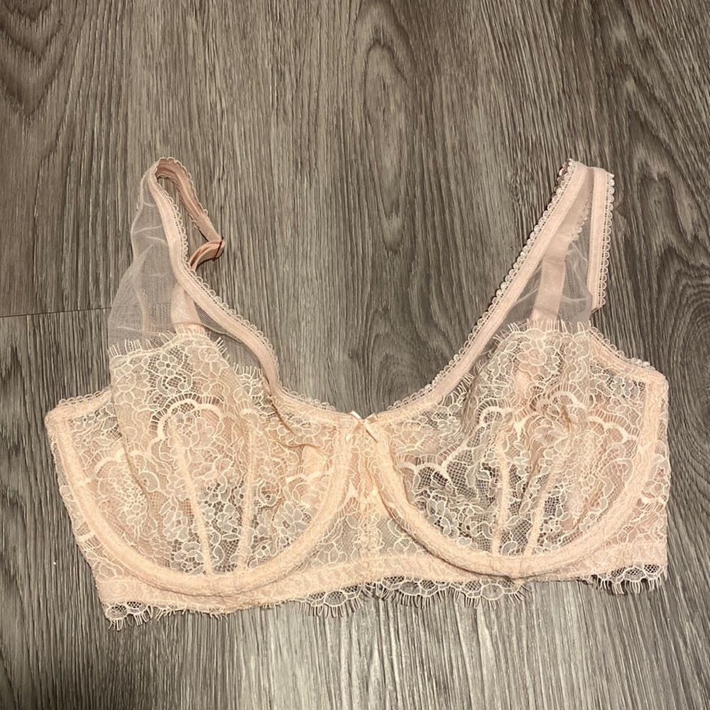 Victoria’s Secret dream angels pink lace bra - 34ddd NWT